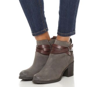 Sam Edelman Hannah Ankle Bootie Gray Suede…